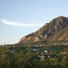 Looking over the golf courses of Colorado Springs