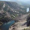 Looking down on Dream Lake and the glacial valley