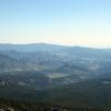 We're actually looking down on Lumpy Ridge from up here
