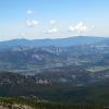 Estes Park and Lumpy Ridge from the top of Hallet's Peak