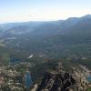Looking out over the lakes, mountains and valleys of Rocky Mountain NP