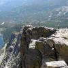Eric walking along the top of Hallet's Peak