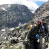 Mark and Kate, totally jazzed about their awesome climb