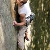 Mark leading Curtain Call (10c) - still one of my all-time favorite climbs. Too bad the area is now closed (7/03)