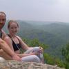 Mark and Kate after climbing Bedtime for Bonzo (5.6). Everything was starting to fall together (7/03)