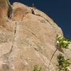 Bruce climbed the route!