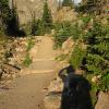 This trail was totally covered in snow at the end of June