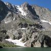 Sky pond is very beautiful