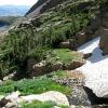 The runoff down the mountain
