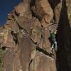 Mark jams his way up Lower Kor's Crack (5.10)
