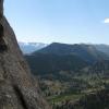 Not a bad view from my belay ledge