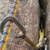 Two new ropes and a new sling on the cam!