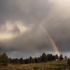 Rainbows over our campsite