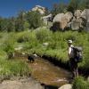 Crossing crow creek is no easy task here