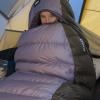Kate in her new sleeping bag