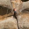 Kate climbing Hang Five (5.8) at 22 weeks of pregnancy