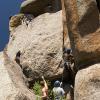 Our gang invades Plumb-line crag