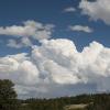 Storms building in the distance