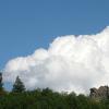 Watching clouds grow in the afternoon