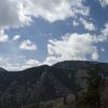 View from the base of the climbs