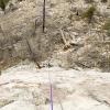 That's a 140ft rap to the ground, yikes!