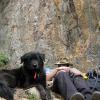 Mark and Liv rest between routes