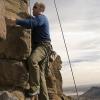 Sean climbing high above Denver