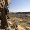Dylan starts his lead of Henry Spies the Line (5.10a)