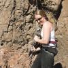 Kate belays Mark and dodges possible thrown rocks