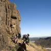 Lots of people enjoying the sunny afternoon on North Table Mountain