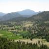 A nice view of the Estes Park valley from the top of the first pitch