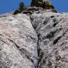 The fourth pitch has one of the best cracks on the formation