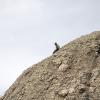 Mark sits at the belay on top of Going to the Chapel (5.8)