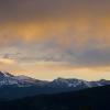 Sunset over Long's Peak and Mt Meeker
