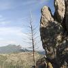 Sunny rocks on our hike out
