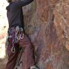Mark climbs Churchil Rejects (5.9)