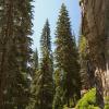 A very picturesque approach, it's a popular day hike in the area