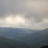 A distant desert beyond the morning clouds