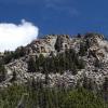Looking up at the first peak in the Green Mountains