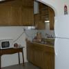 Looking into the little kitchen