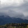 View of Pikes Peak and an impending storm from my back balcony