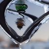 Ice on the garden ornaments