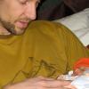 Mark with the baby