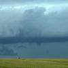 Low clouds become more visible as the storm gets too close