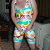 TJ getting ready for the 5k in the morning