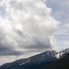 Clouds wash up the edges of Mt Meeker and Long's Peak