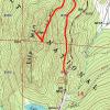Topomap of the Lilly Mountain trail