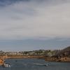 Boats floating in a cove of Horsetooth Reservoir