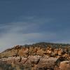 Red sandstone and blue skies