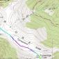 Our hike on the Ute Trail on a Topo map
